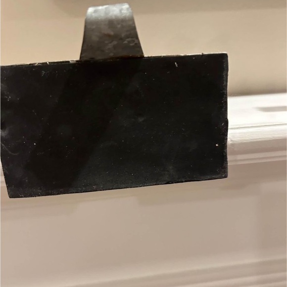 Set of 4 Stocking Holders, wood and galvanized metal - Picture 7 of 7